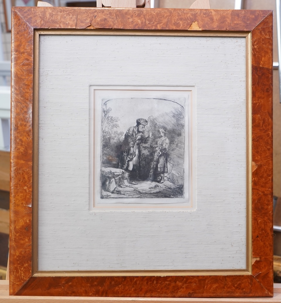 After Rembrandt van Rijn, Dutch 1606-1669, 'Abraham and Isaac'